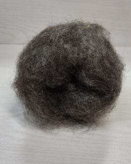 Kraasitud viltimisvill Bergschaf, Naturaalne tumehall säbruline, 100gr
